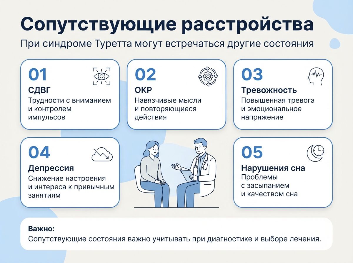 Лечение синдрома Туретта в городе в Бор инфографика