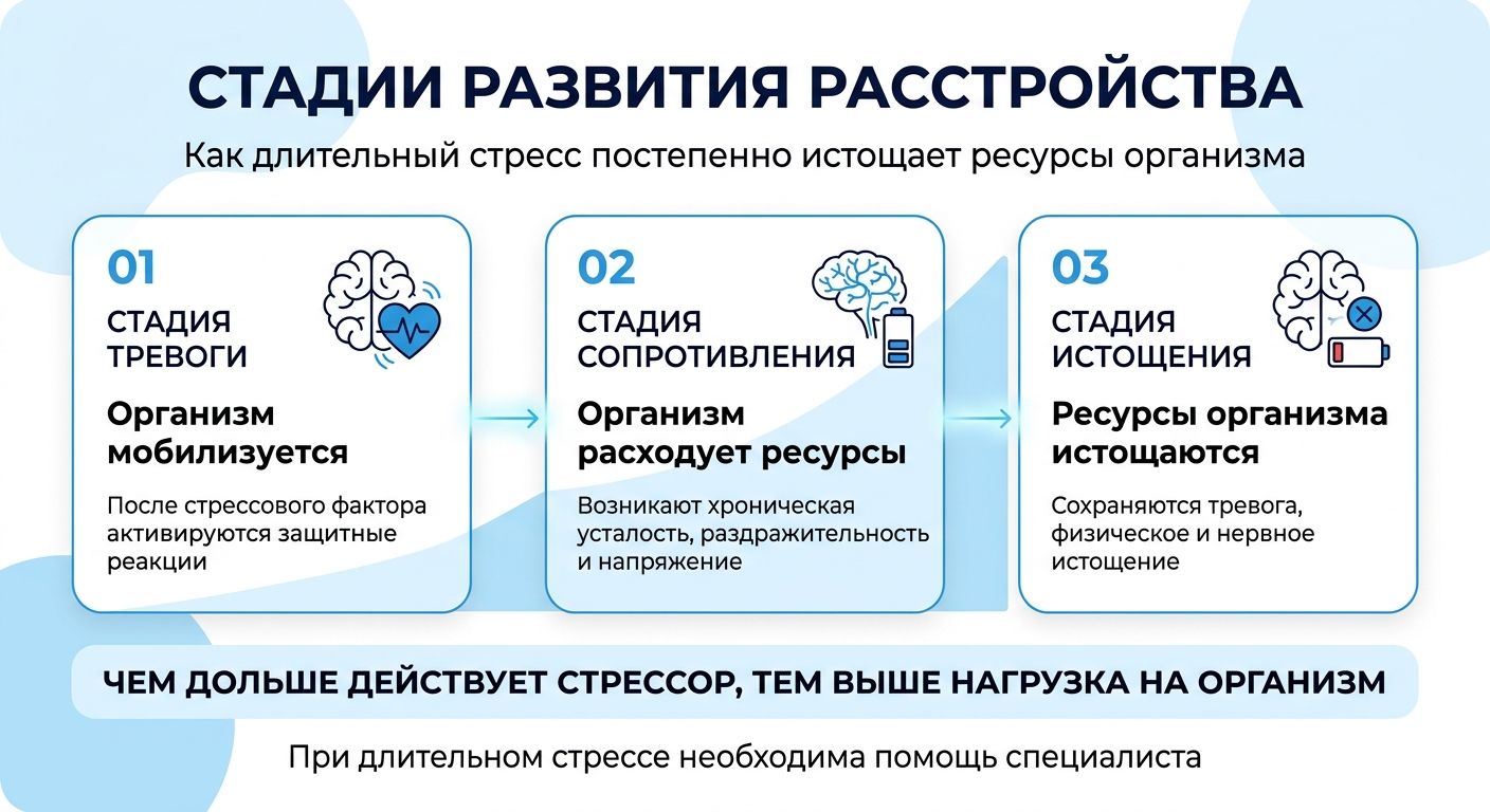 Лечение стресса в городе в Бор инфографика